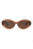 Shimmer Cat-eye sunglasses-Honey Brown