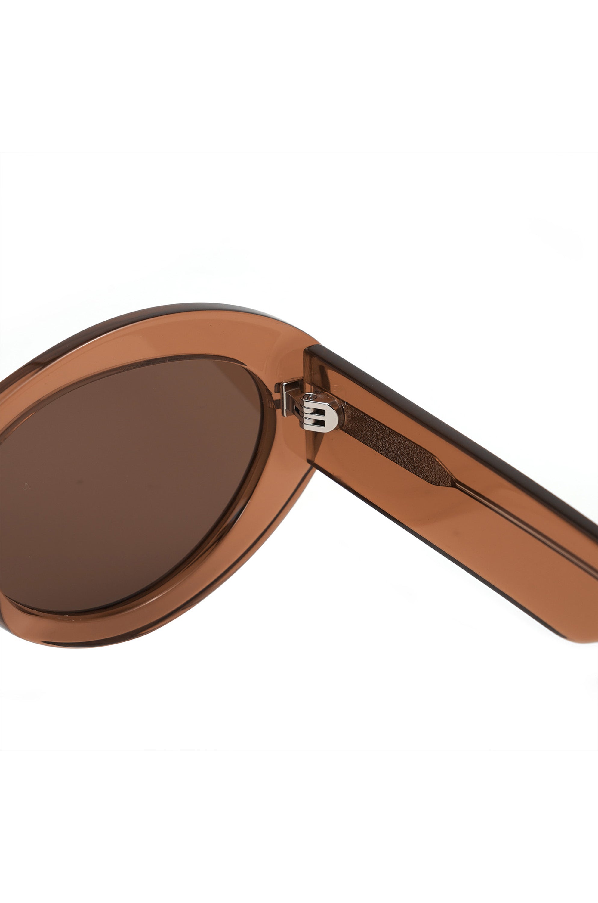 Shimmer Cat-eye sunglasses-Honey Brown