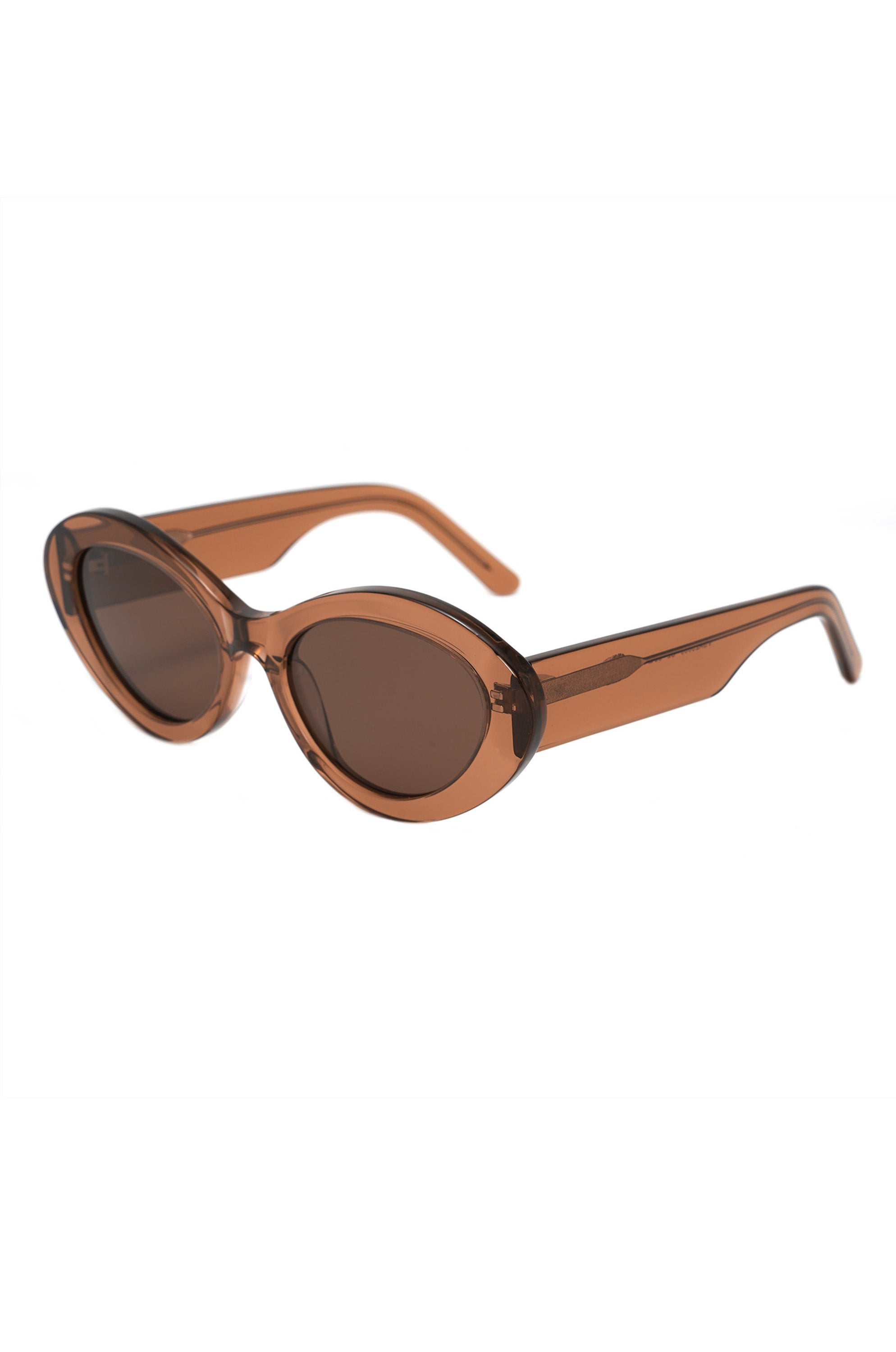 Shimmer Cat-eye sunglasses-Honey Brown