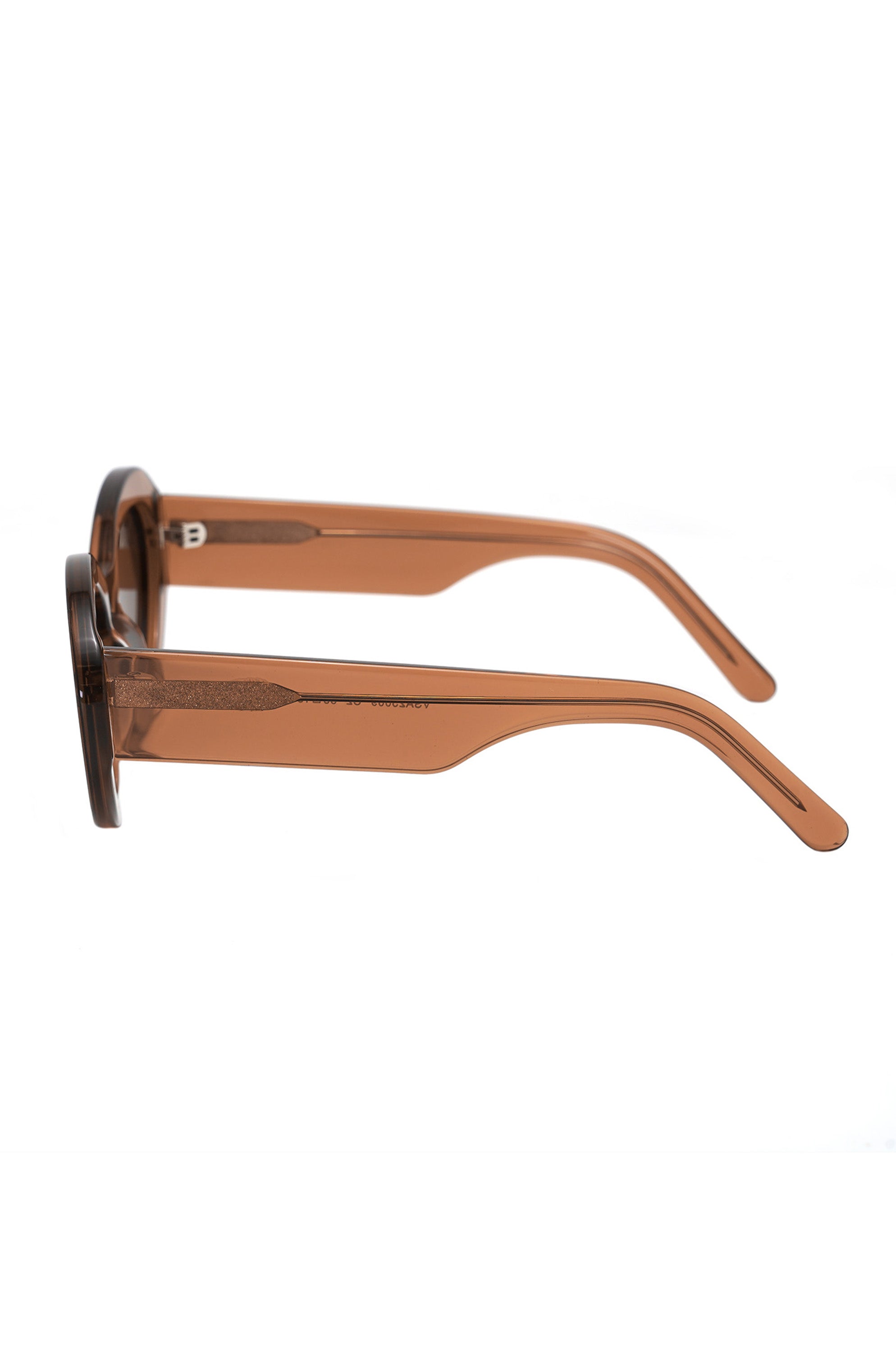 Shimmer Cat-eye sunglasses-Honey Brown