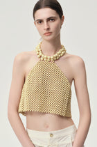 Reef Beaded Halter Top