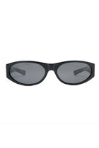 Winona Oval Sunglasses-Black