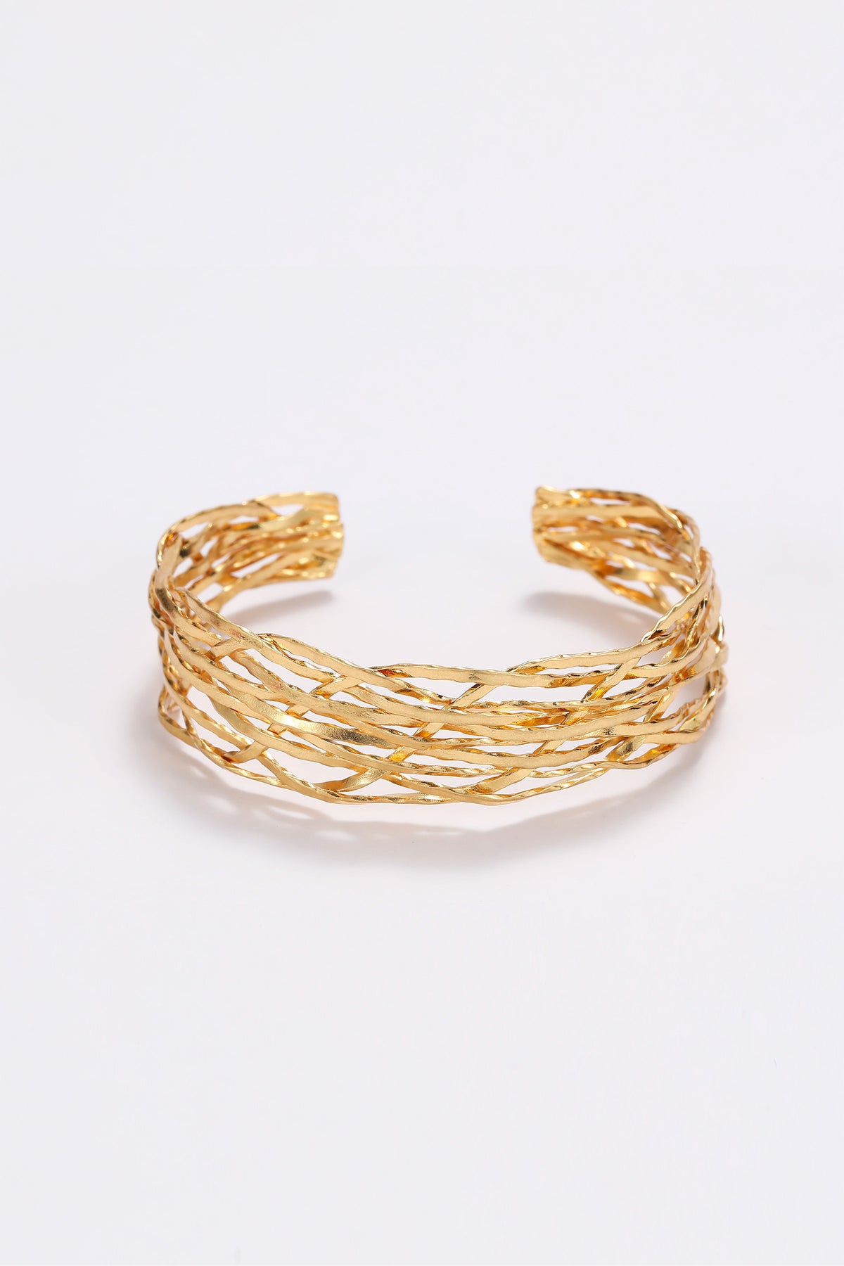Woven cuff bracelet