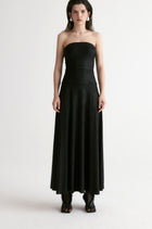 Strapless Jersey Maxi Dress