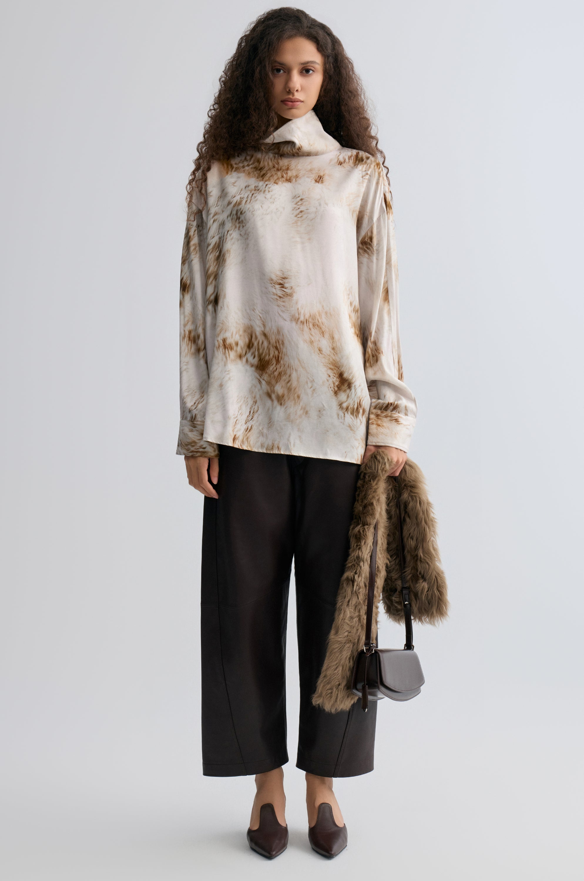 Fur Print Blouse