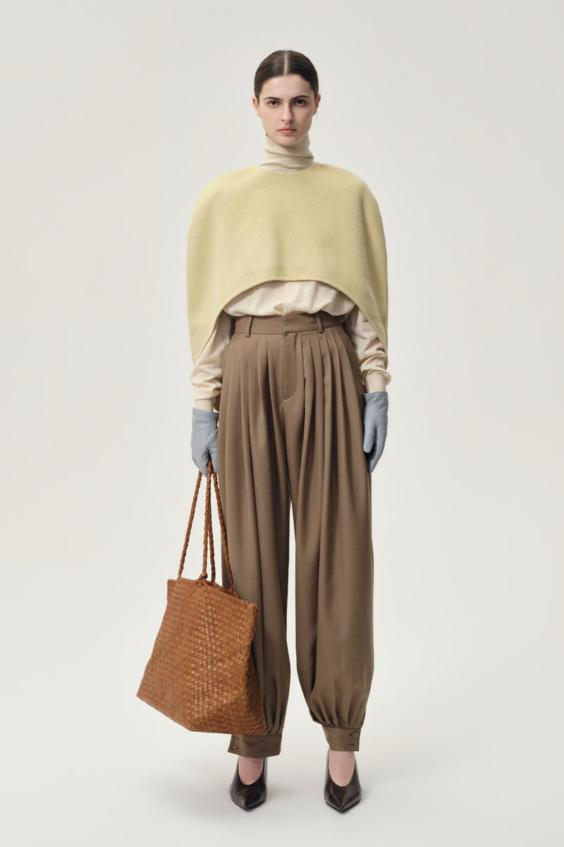 Balloon Pleat Trousers Pepper