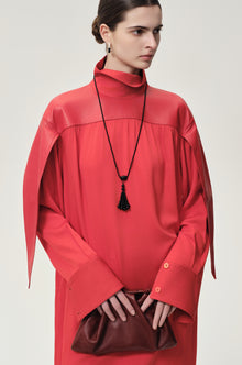 Nyx tasseled onyx necklace