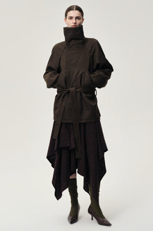 Retro Wool Jacket Black Olive