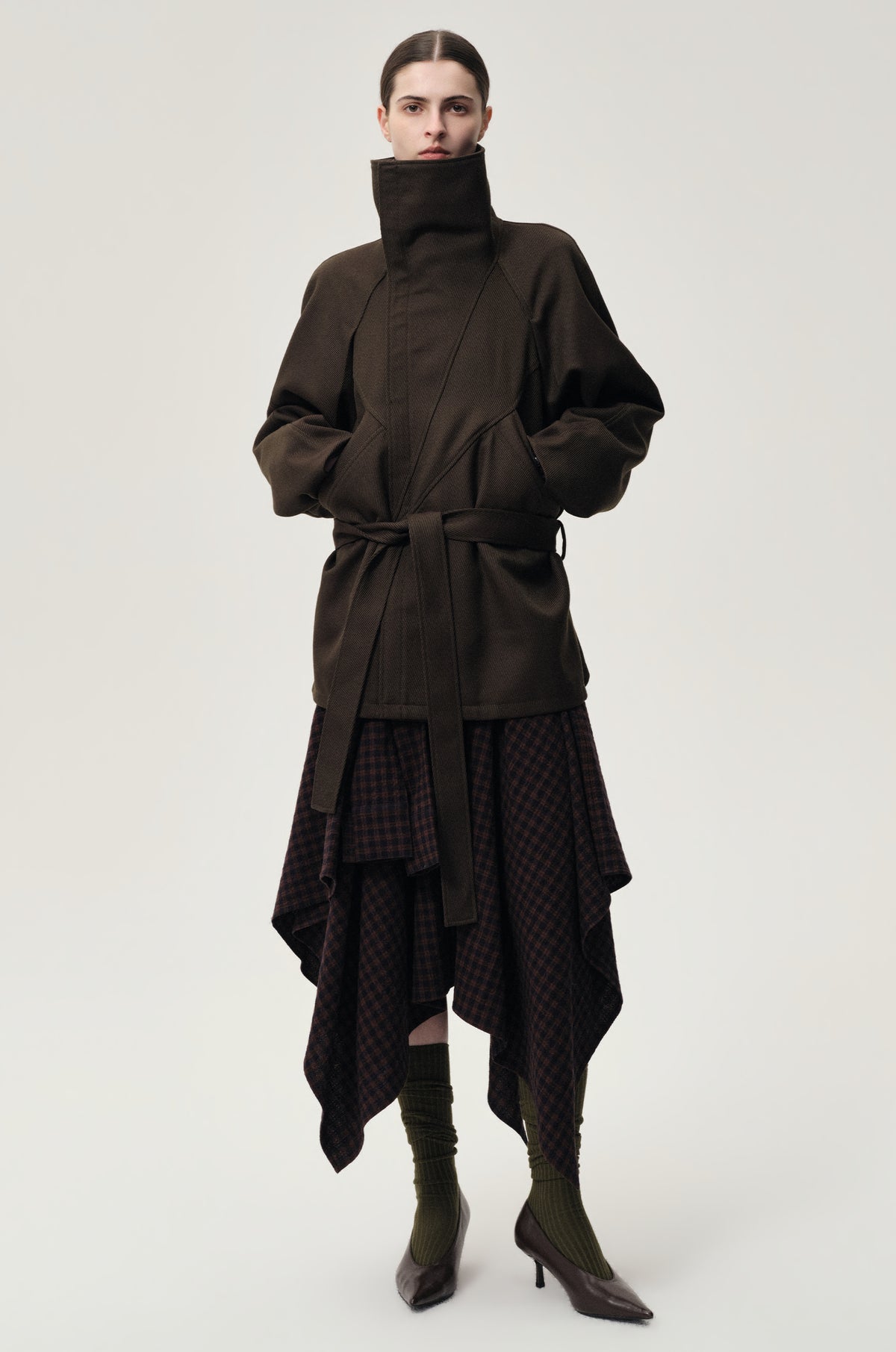 Retro Wool Jacket Black Olive