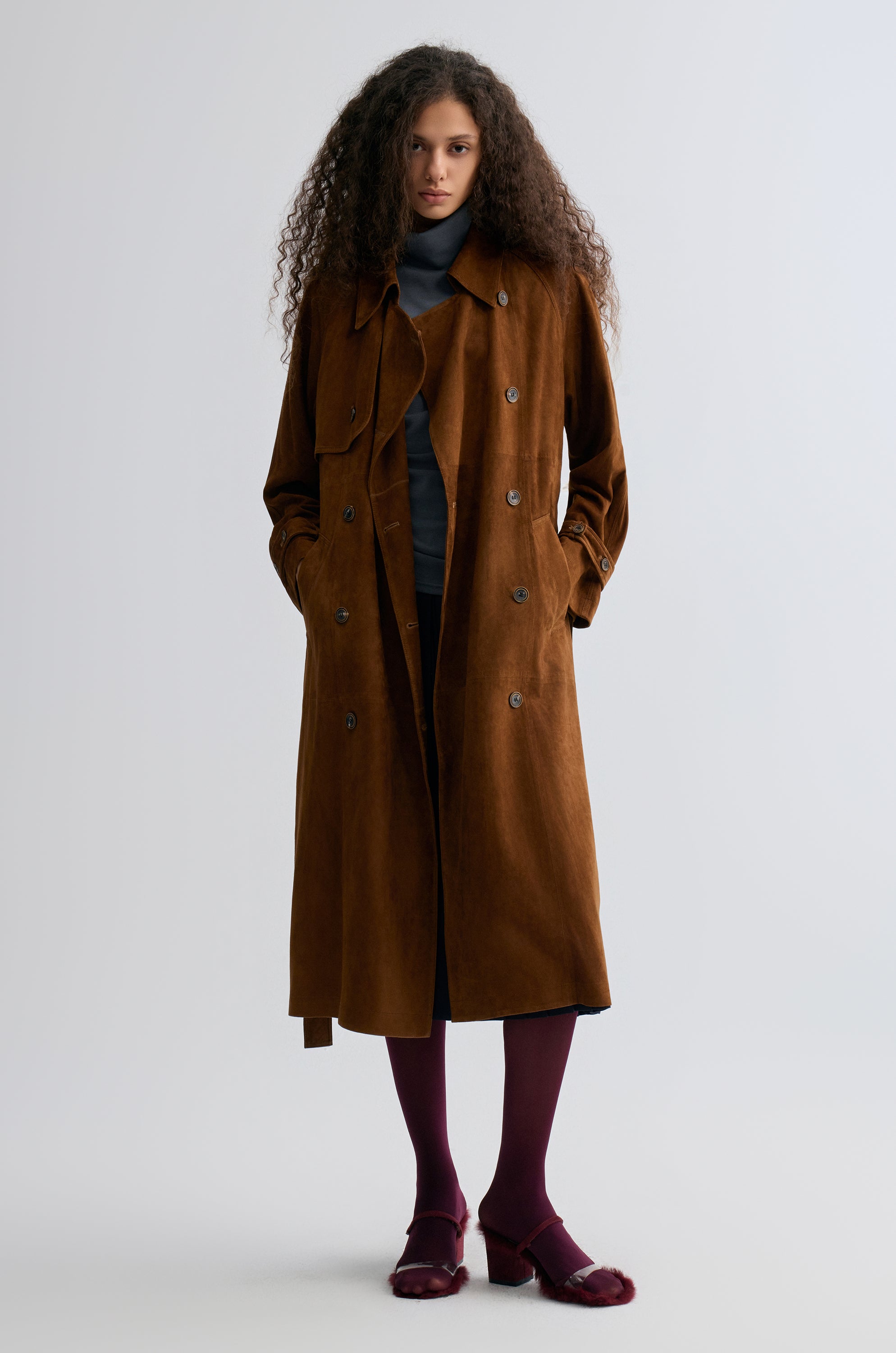 Bonnie Trenchcoat in Suede