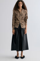 Leopard-print Zipper Hoodie
