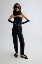 Verve Toscana Shearling Scarf Black