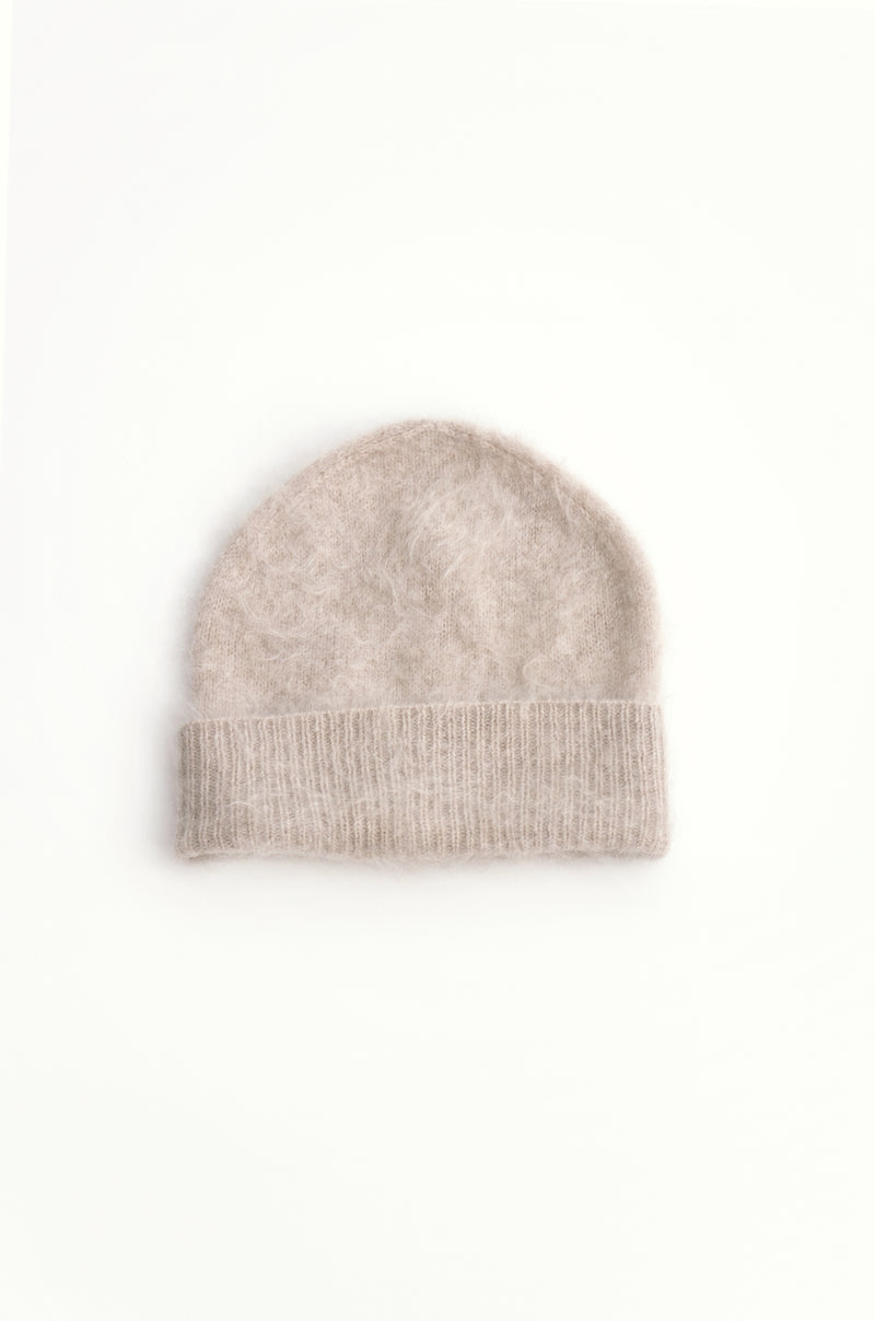 Brushed Cashmere Beanie Ice