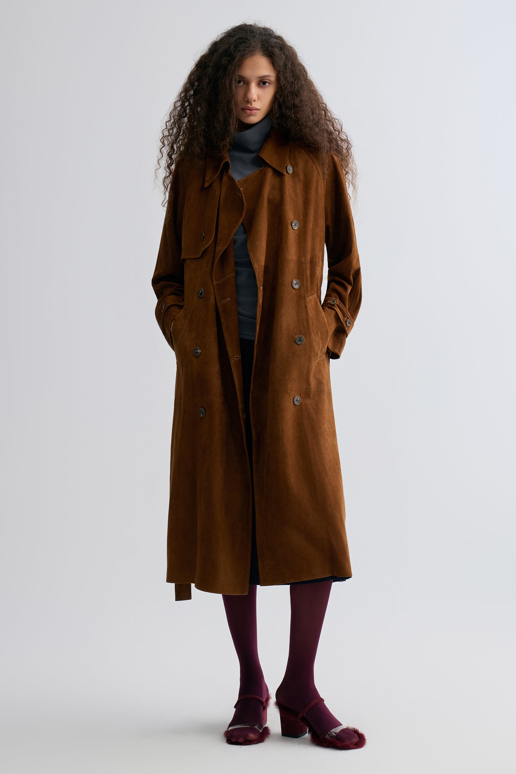 Bonnie Trenchcoat in Suede