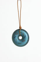 Donut Patina Leather Trick-Azure Blue