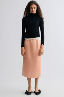 Nimbus Satin Skirt Blush
