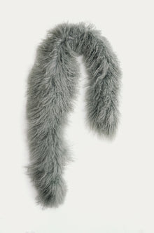 Whisper Long-haired Lamb Scarf Dawn Blue