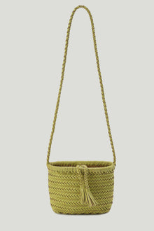 Brise Woven Small Cabas Lemon