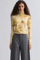 Rosetta Long Sleeve Turtleneck Top Vanilla