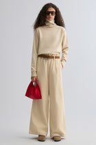 Wool and yak-blend Turtleneck Ivory
