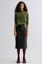 Snake Faux Leather Skirt