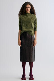 Snake Faux Leather Skirt