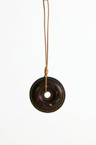 Donut Patina Leather Trick-Chocolate