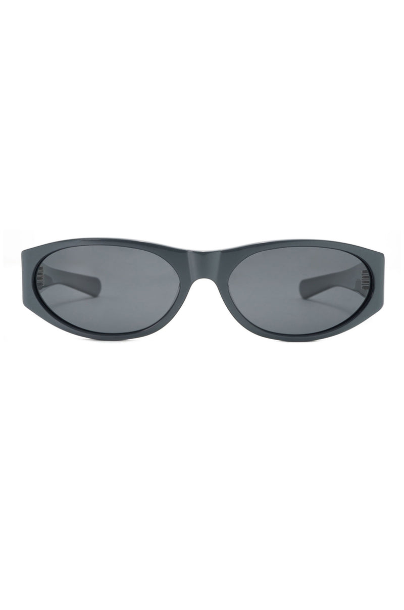 Winona Oval Sunglasses-Grey