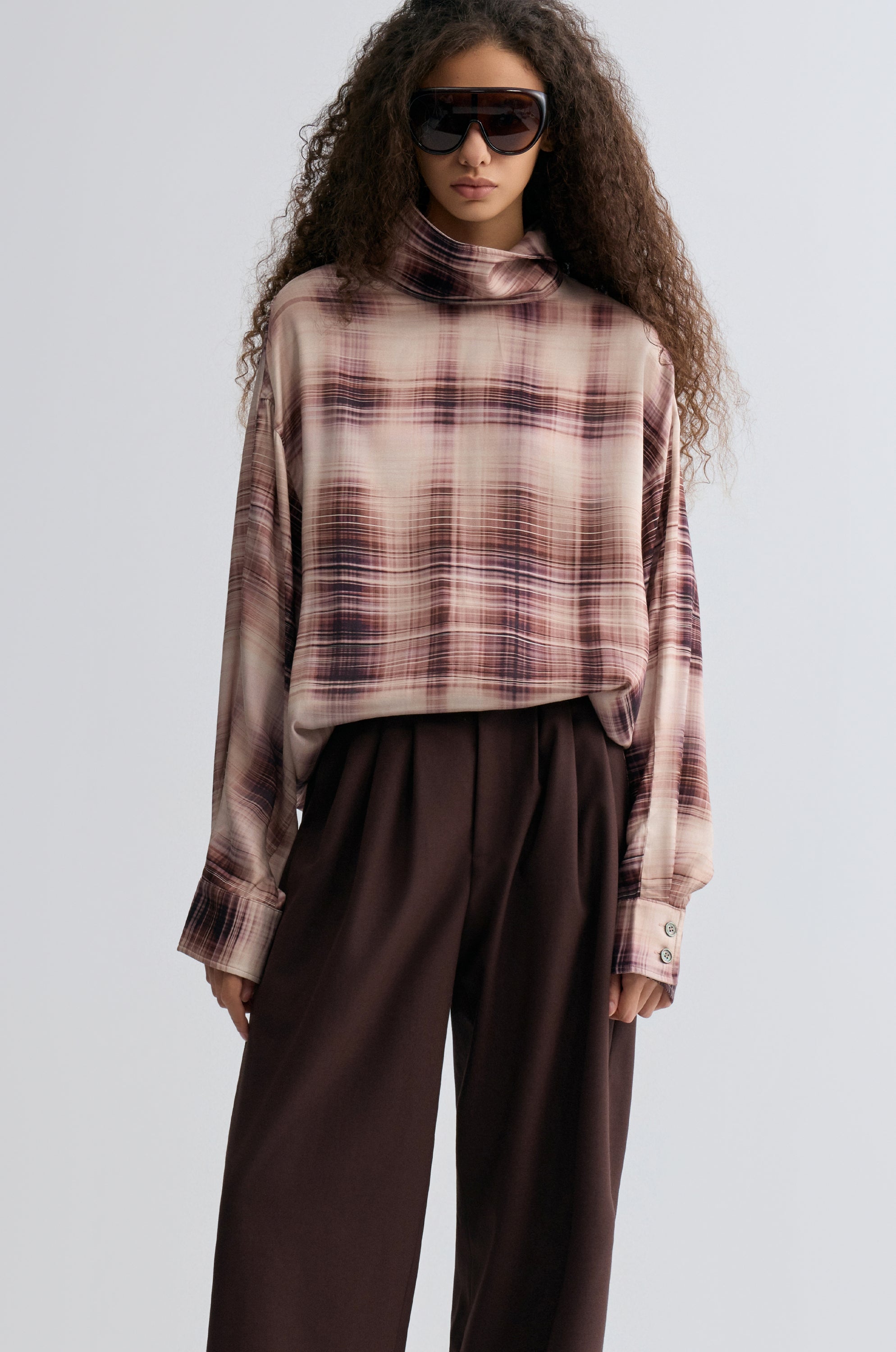 Check Printed Blouse