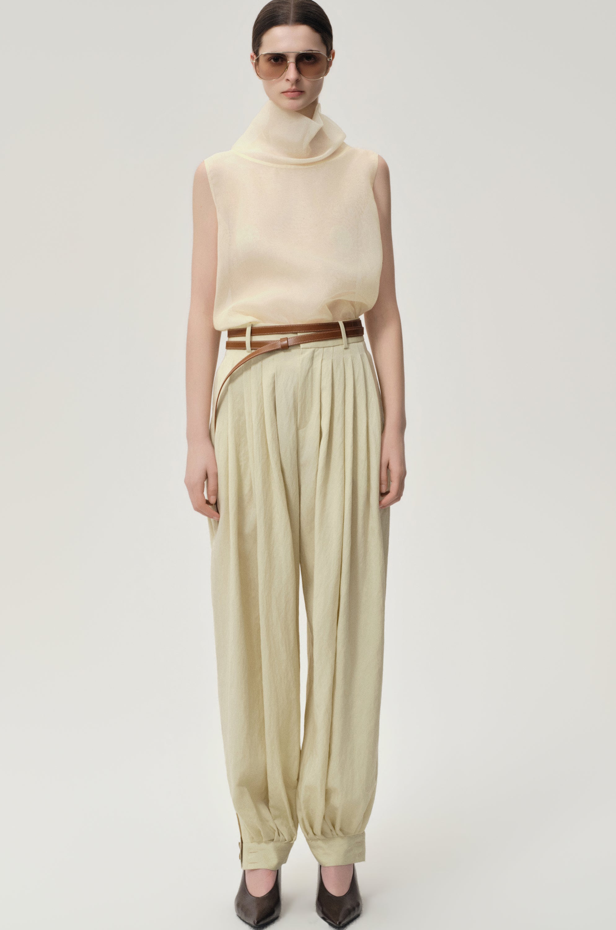 Balloon Pleat Trousers Butter