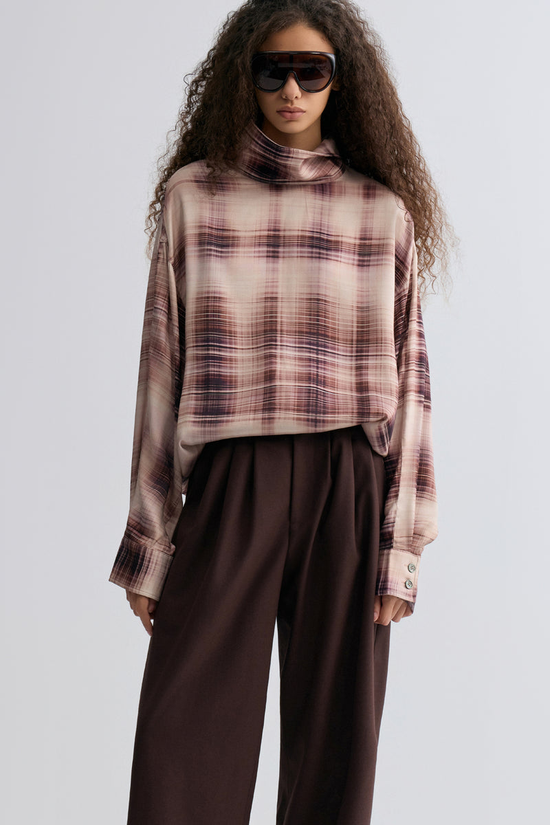 Check Printed Blouse