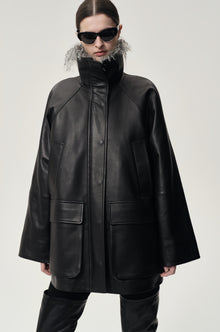 Celestine Leather Jacket Black