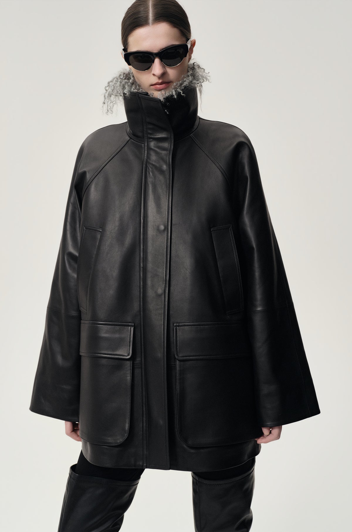 Celestine Leather Jacket Black