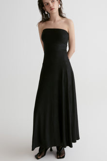 Strapless Jersey Maxi Dress