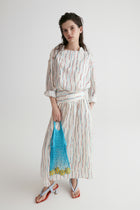 Santorini Full Skirt in Viscose Silk