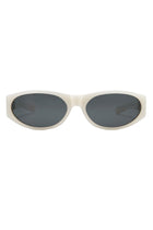 Winona Oval Sunglasses-White