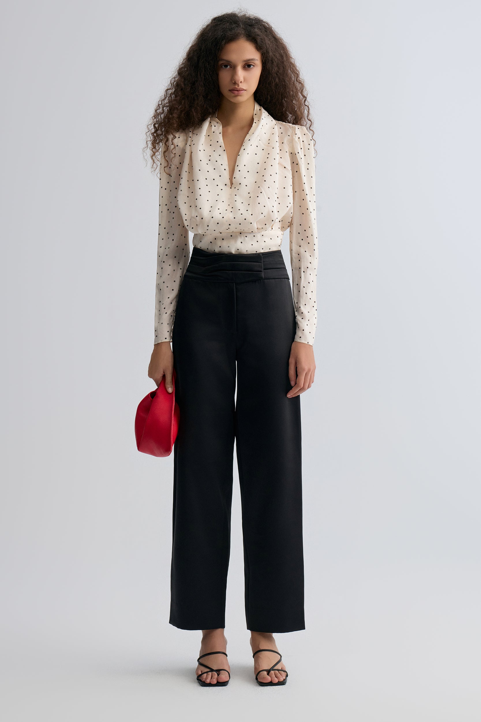 Polka Viscose Blouse