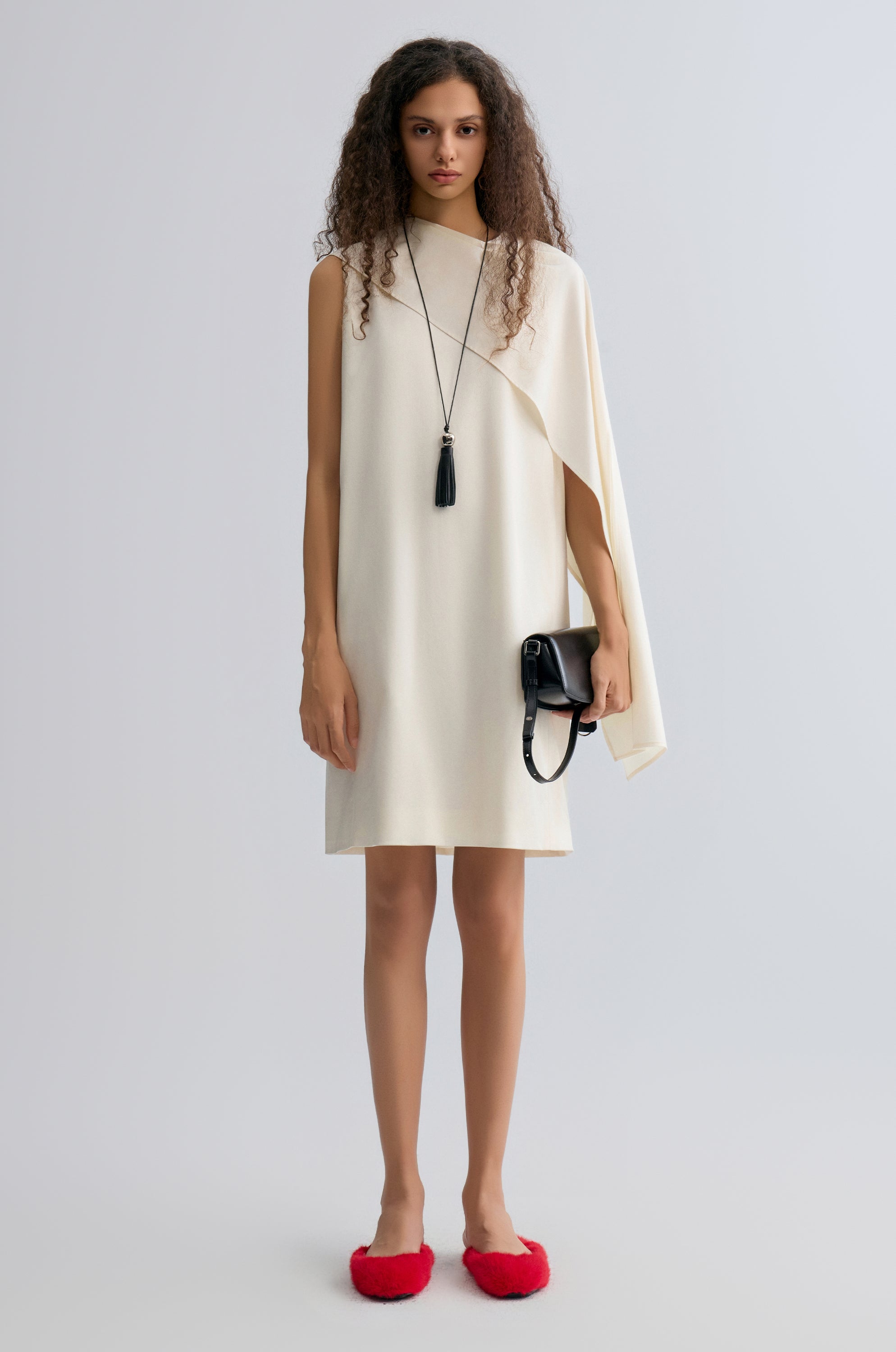 Opera Cape Dress Ivory