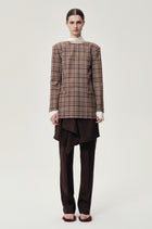 Reversible Check Blazer Espresso
