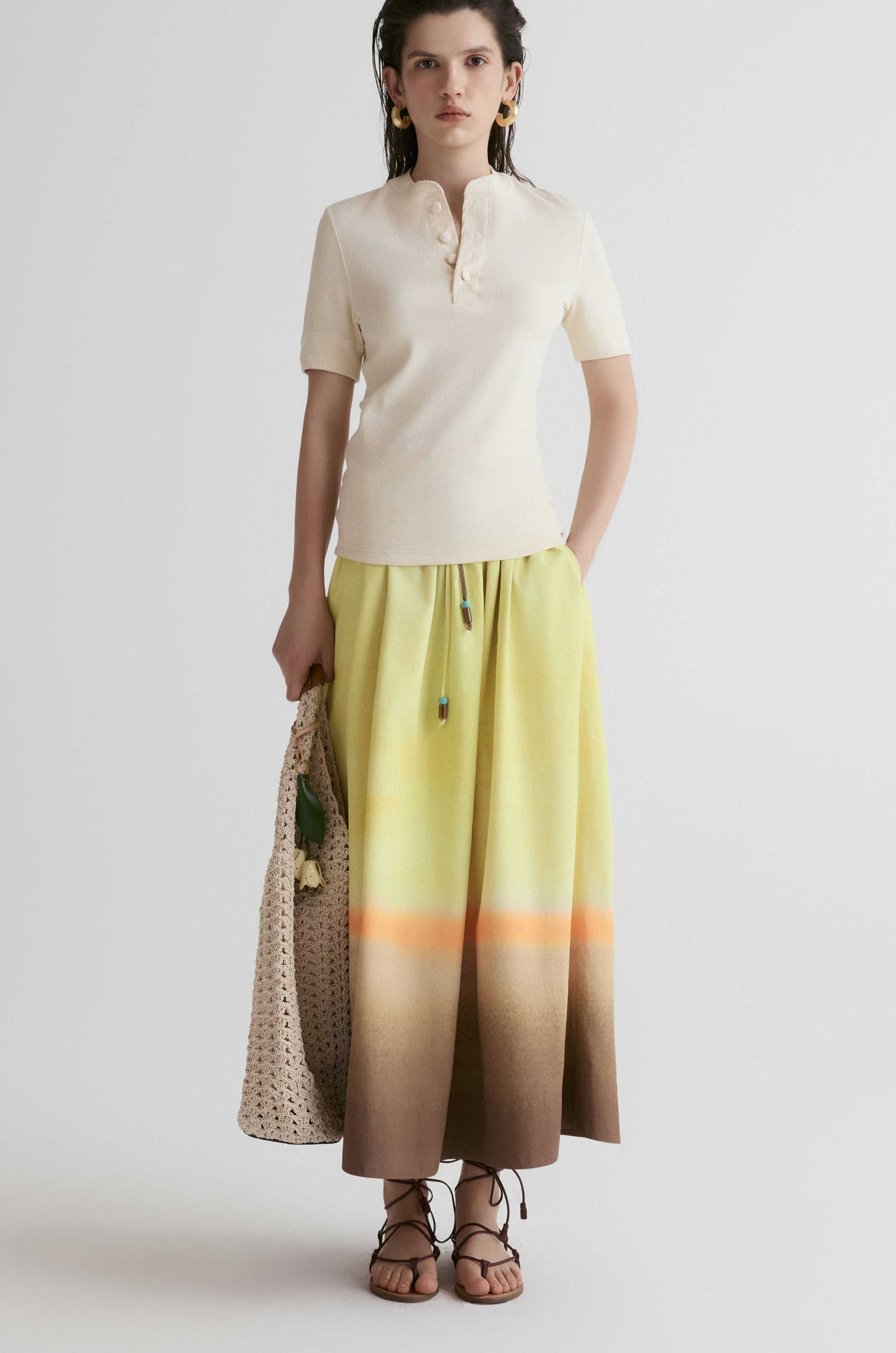Dry Loop Terry Henley T- shirt