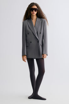 Marlene Double-Breasted Blaze Grey Melange