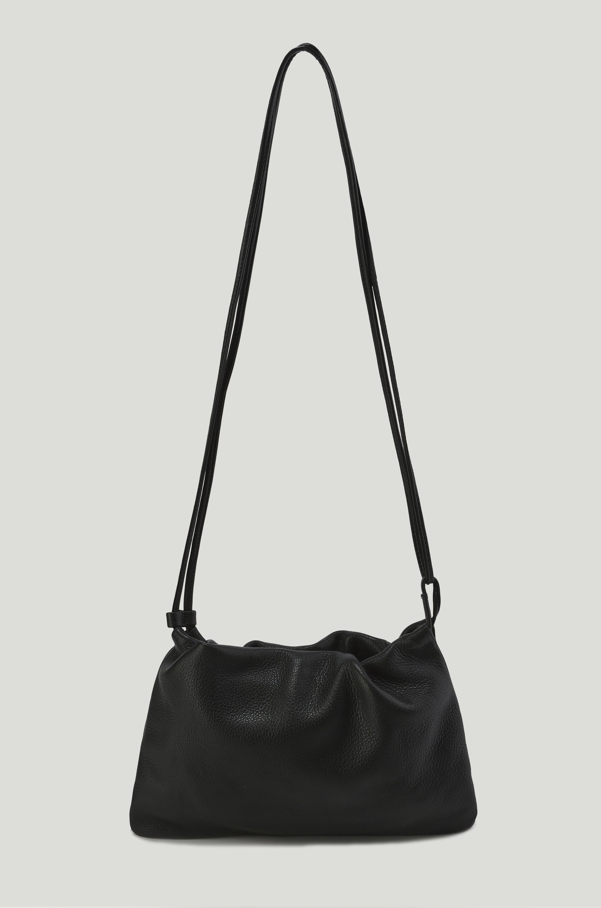 Adjustable  Mini Cloud Clutch Black