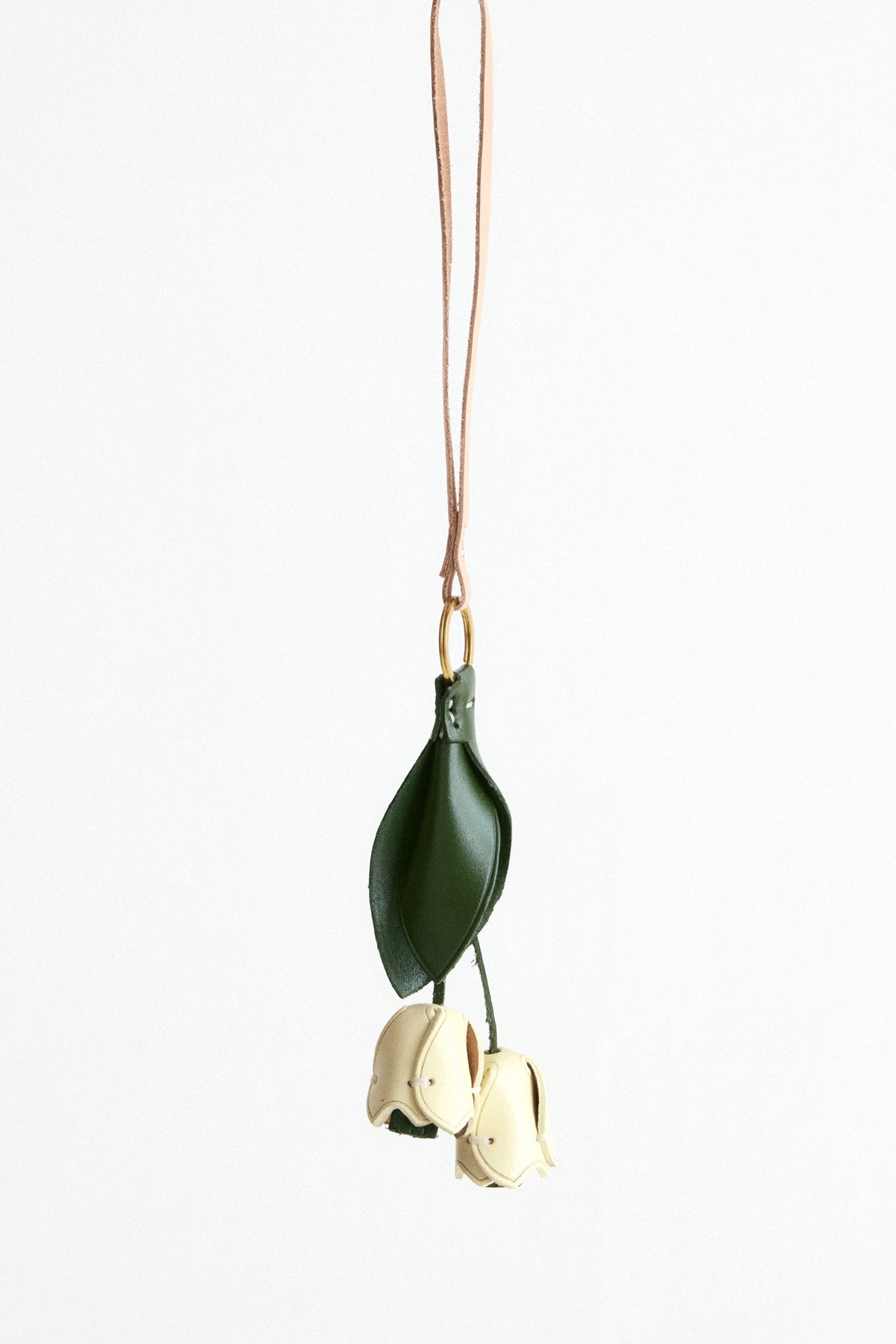 Valley Lily Patina Leather Key Ring