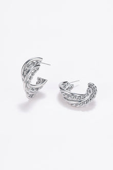 Layered band hoop Earrings