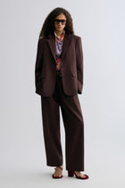 Boxy Single-Breasted Blazer Almandine