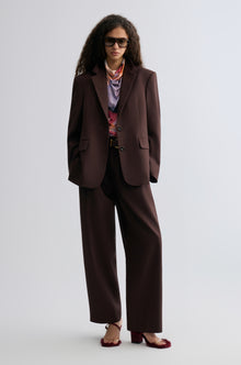 Boxy Single-Breasted Blazer Almandine