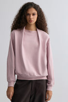 Cotton Panelled Sweater Lilac