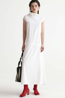 Amalfi Elasticated Dress-White