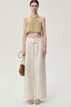 Ibiza Double Waist Trousers Ivory