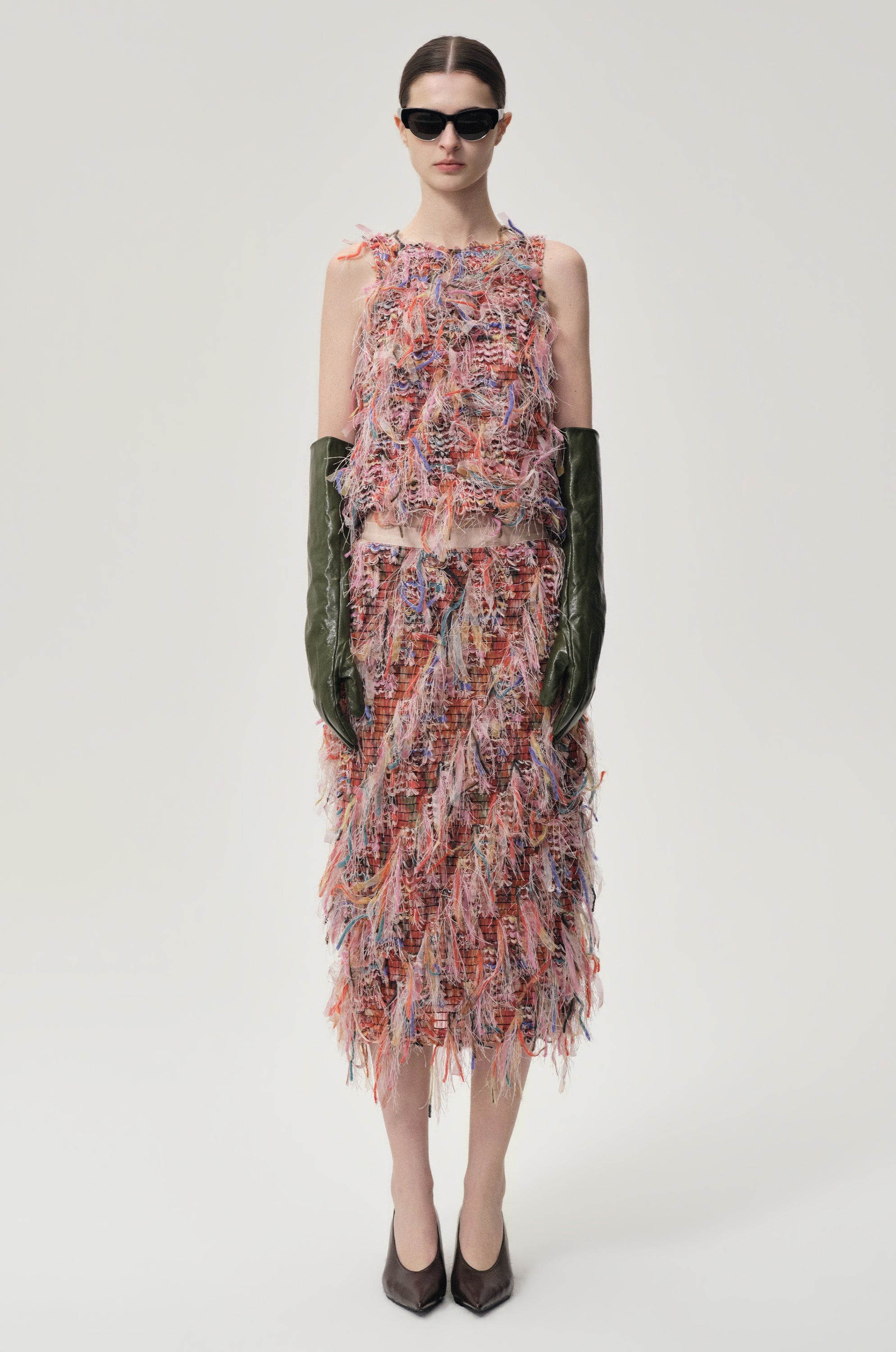 Julie Fringed Top Pink